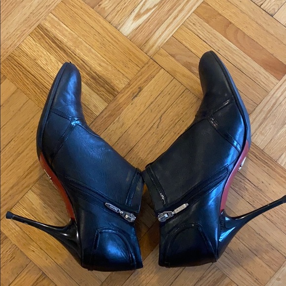 Cesare Paciotti Red Bottoms Leather Ankle Booties - Picture 6 of 10